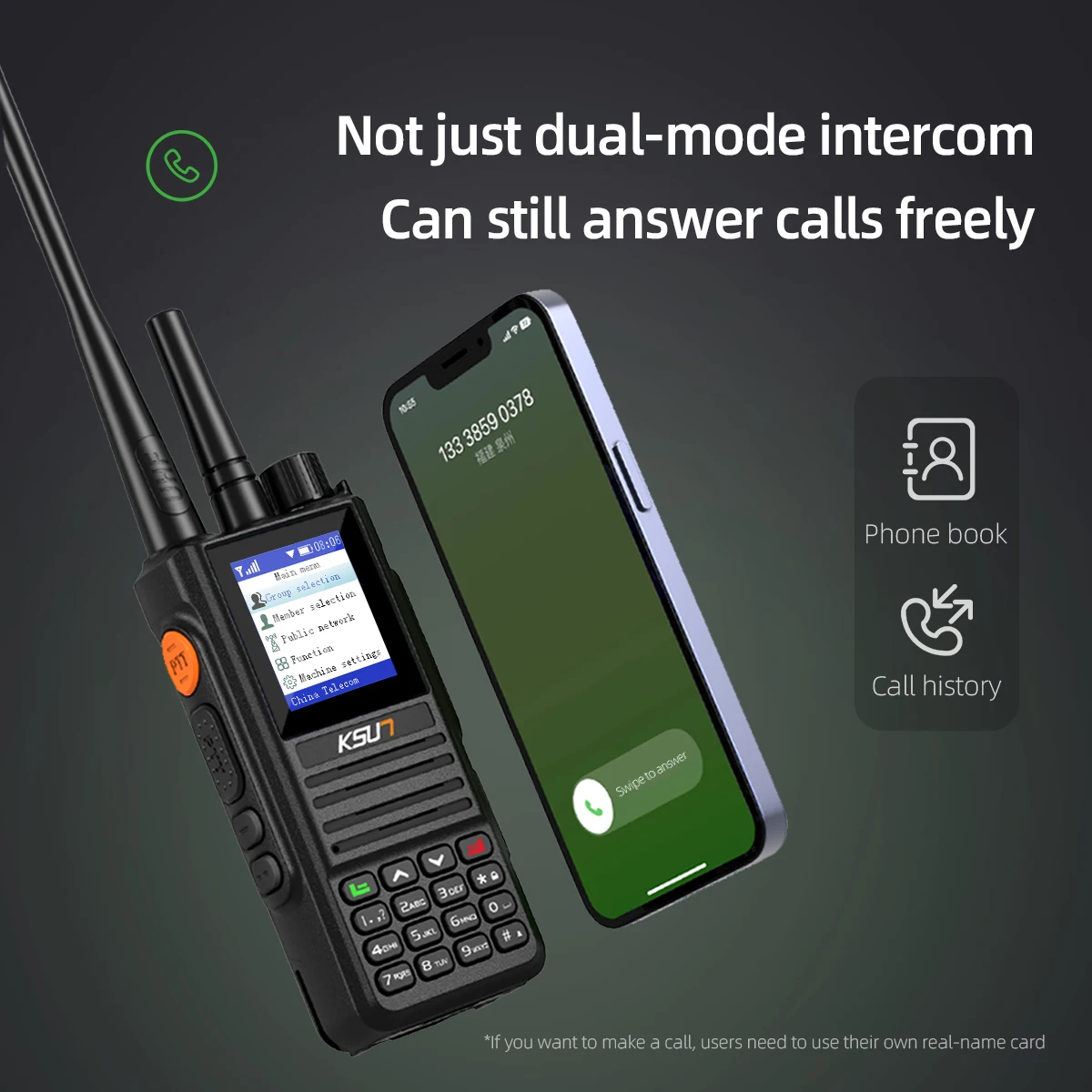 CT58 2 uds POC plataforma Global 4G LTE modo Dual analógico Radio De comunicación bidireccional 100km 5000km Walkie Talkie POC De largo alcance