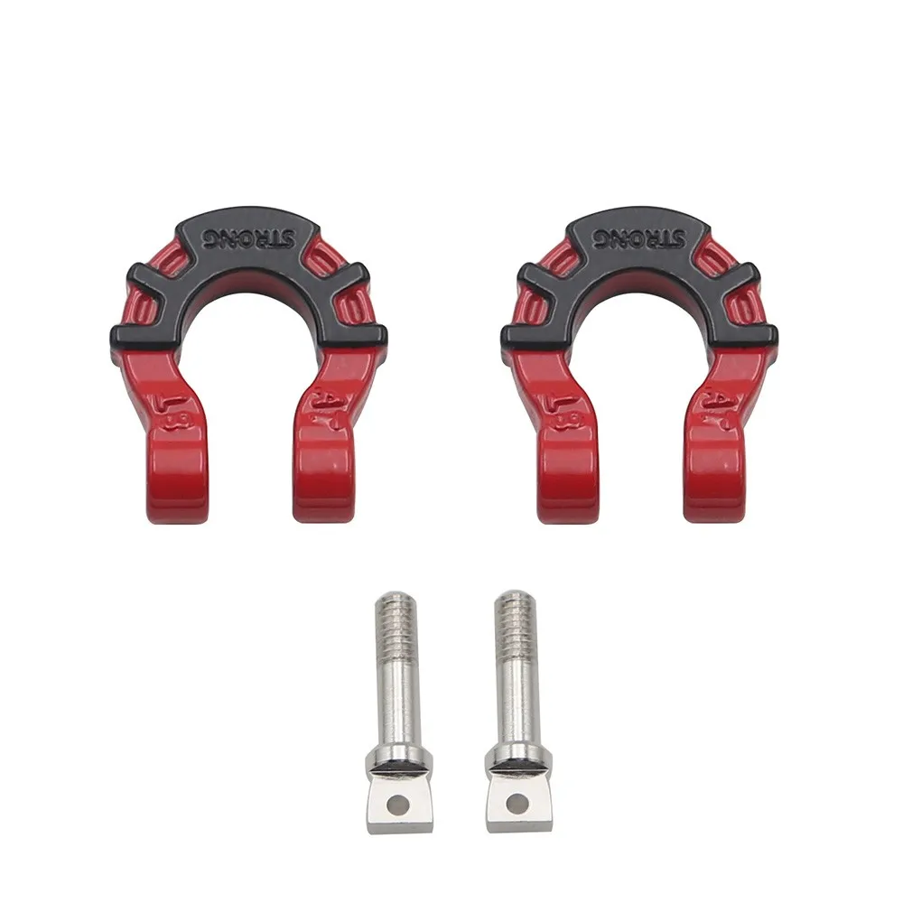 Metall Vorne Hinten Stoßstange Anhänger Haken Hitch Rettungs Abschleppschäkel Für 1/10 Rc Crawler Auto Traxxas Trx4 Trx6 Axial Scx10 D90 Yikong – Detail 4