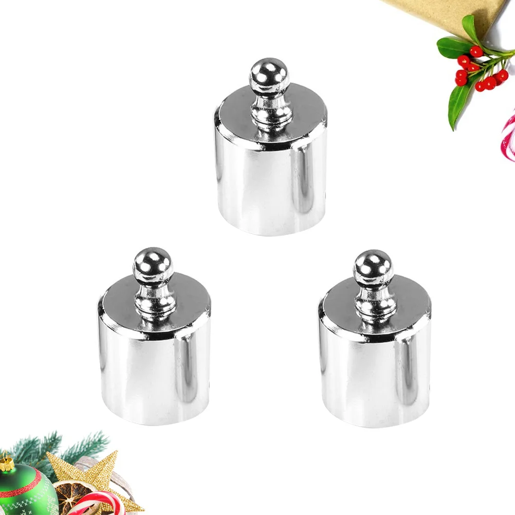 

3pcs 50G Steel Calibration Weights Set Shiny Non-Magnetic For Digital Jewelry Scale Use Scale Gram Instrument