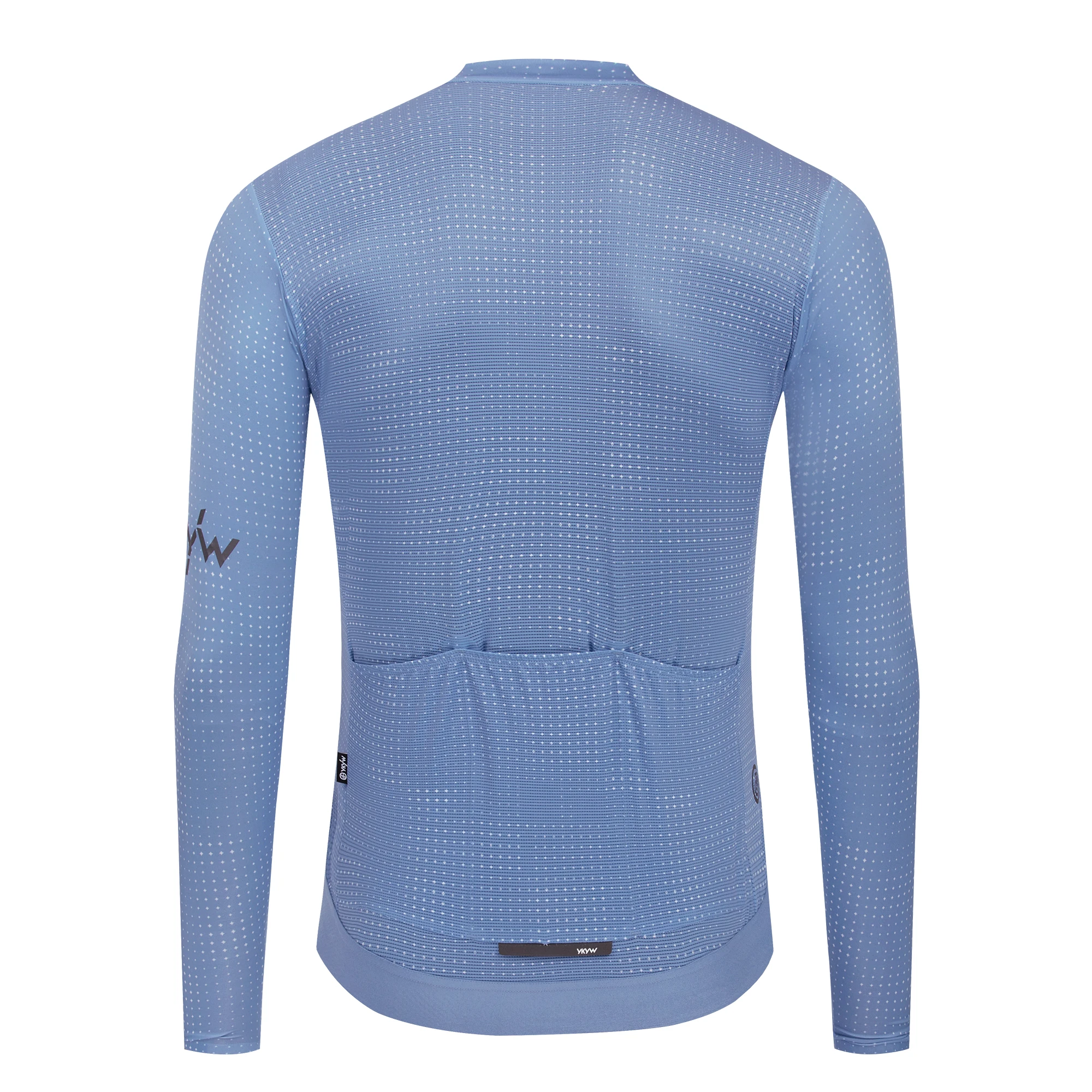YKYWBIKE Herren Nahtloses Langarm-Radtrikot UPF 50+ Atmungsaktiv Schnelltrocknend MTB-Fahrradshirt Rennrad-Oberteil für Frühling Herbst – Detail 13