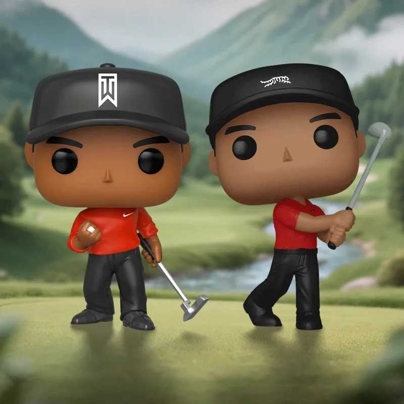 

Genuine Edition FUNKO POP Golfer Tiger Woods Anime Action Desktop Decoration Ornament Model Toys Collectible Model