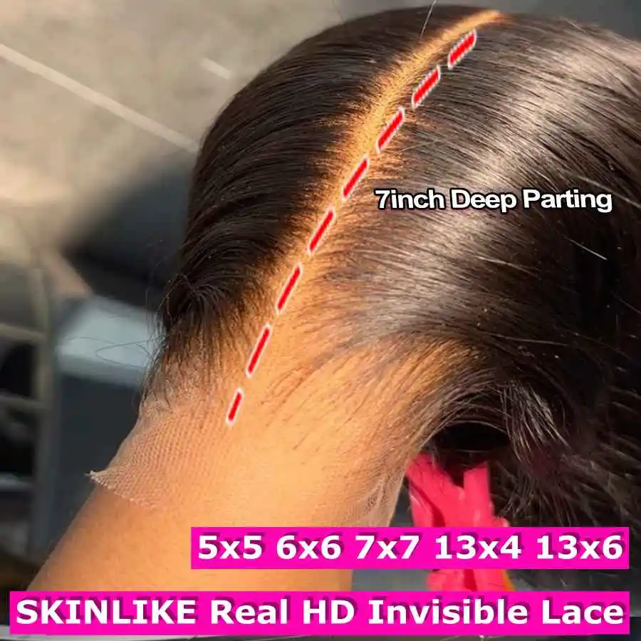 250% Afro Verworrene Lockige Perücke 13X6 HD Spitze Verschluss Perücken 4B 4CMongolisches Haar Unsichtbare SKINLIKE HD Spitze menschliches Haar Perücke Remy Für Frau