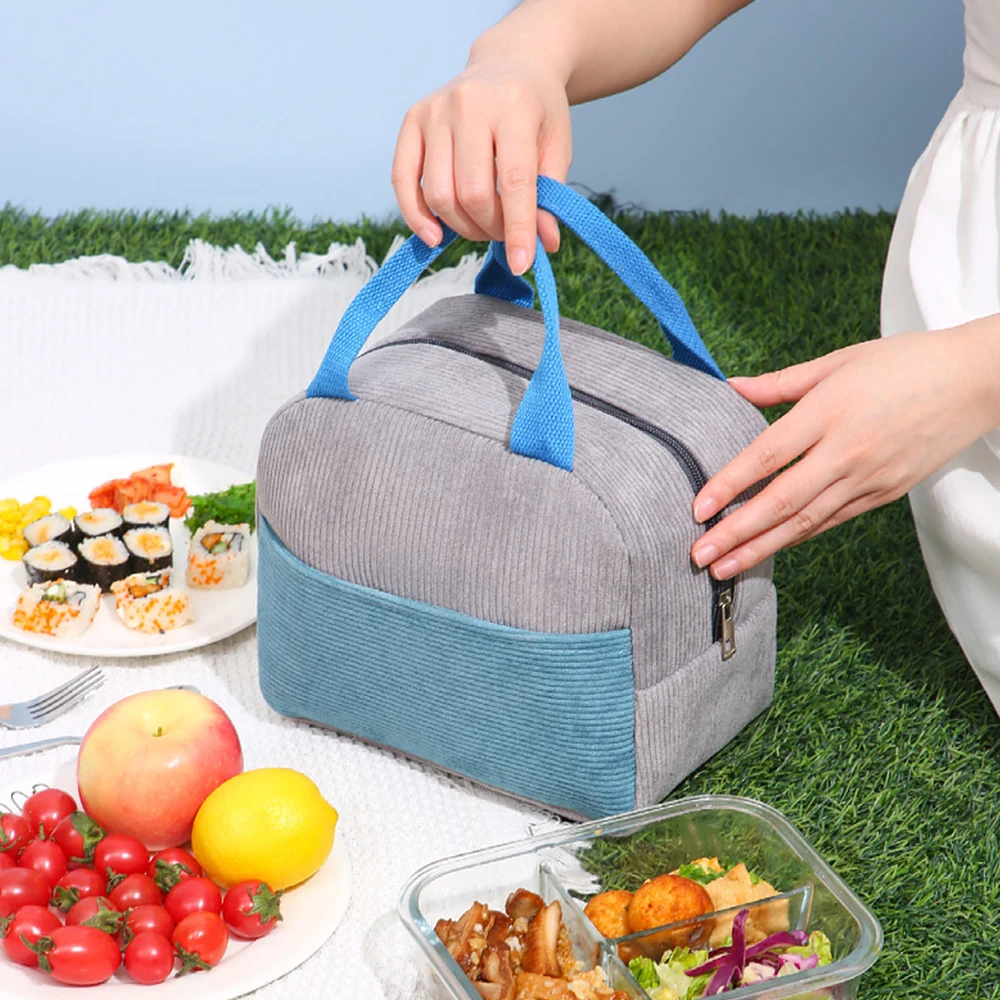 Thermal Lunch Bag Cooler Thermal Lunch Box Tote Bag Reusable Snack Bag Lunch Bag Food Bag For Adults Kids Work School Travel