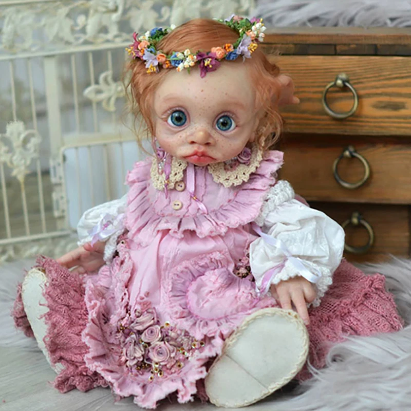 

17inch Full Body Vinyl Silicone Reborn Doll kit Tinky Fairy Doll elf Lifelike Soft Touch Collectible Limited Edition