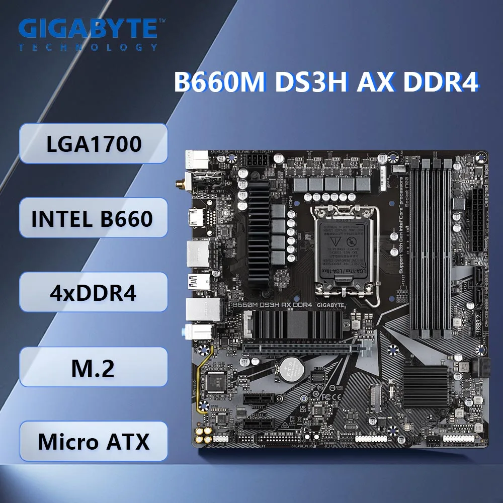 CPU corei3 12100 GIGABYTE B660M DS3H DDR4 B660M DS3H DDR4 (Rev