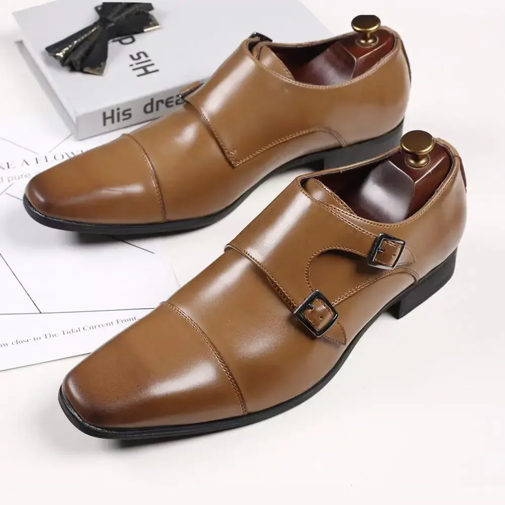 

2025 Hot Men Shoes Leather Oxford Dress Shoes Comfortable Gentle Man's Stylish Business Formal Shoes Flats 38~48 Zapatos Hombre