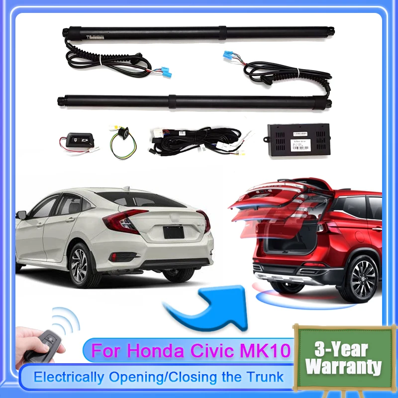 

For Honda Civic MK10 FK 2015~2022 Car Electric Tailgate Lift System Kit Auto Tail Gate Opener Automatic Lifting Rear Door