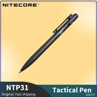 NITECORE NTP31 Tungsten-steel Glass Breaker Tip Ballpoint Pen Multifunctional Bolt Action Tactical Pen Accessories Self-defense