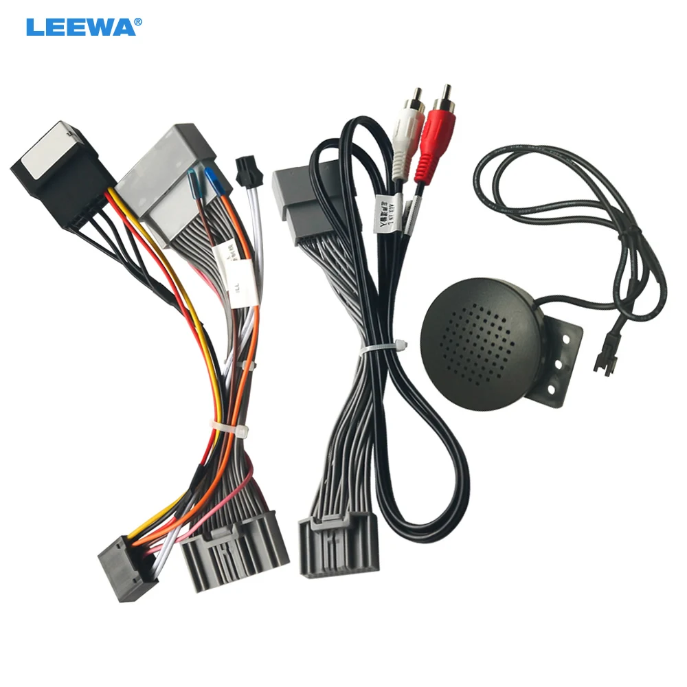 

LEEWA Car Audio 16pin Power Cord Wiring Harness Adapter For Acura MDX (2008-2013) Installation Radio Head Unit #CA3441