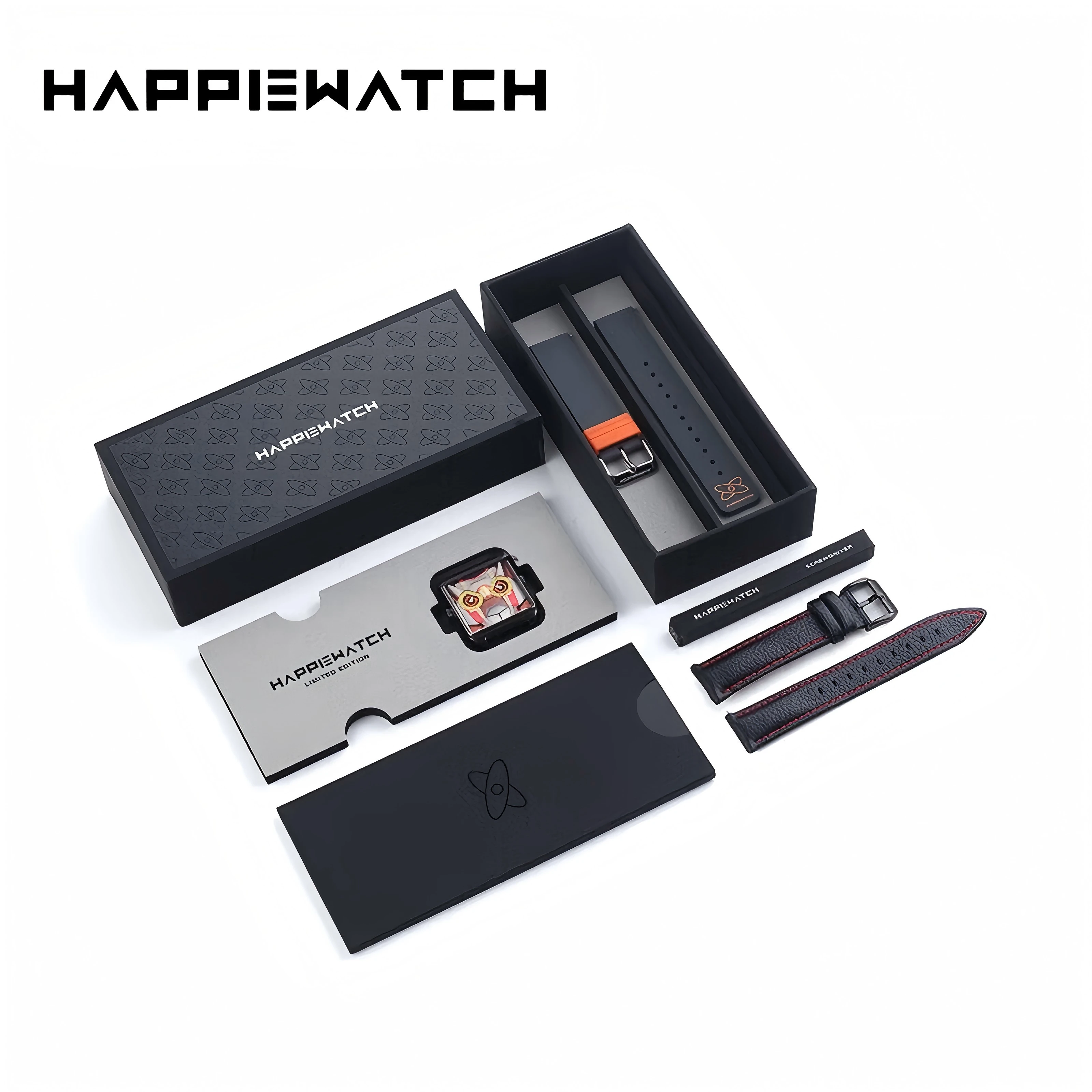 นาฬิกา Happie นาฬิกาคู่รัก นาฬิกาหรู แบรนด์แฟชั่นแท้ กันน้ำ เรืองแสง นาฬิกาควอตซ์ ดีไซน์ปฏิทินคู่ สำหรับแสดงวันที่ นาฬิกาสำหรับเล่นกีฬา