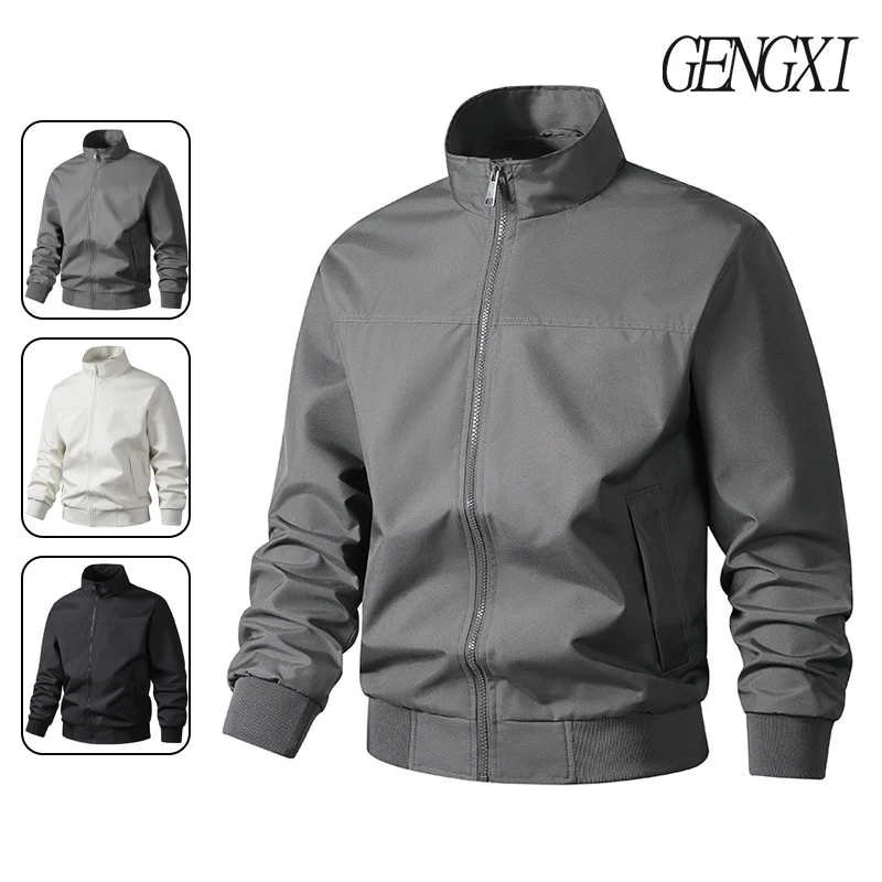 

Прочная куртка-пилот в американском стиле с воротником-стойкой. Новое поступление весны/осень для занятий спортом на открытом воздухе, свободная рабочая одежда для мужчин.