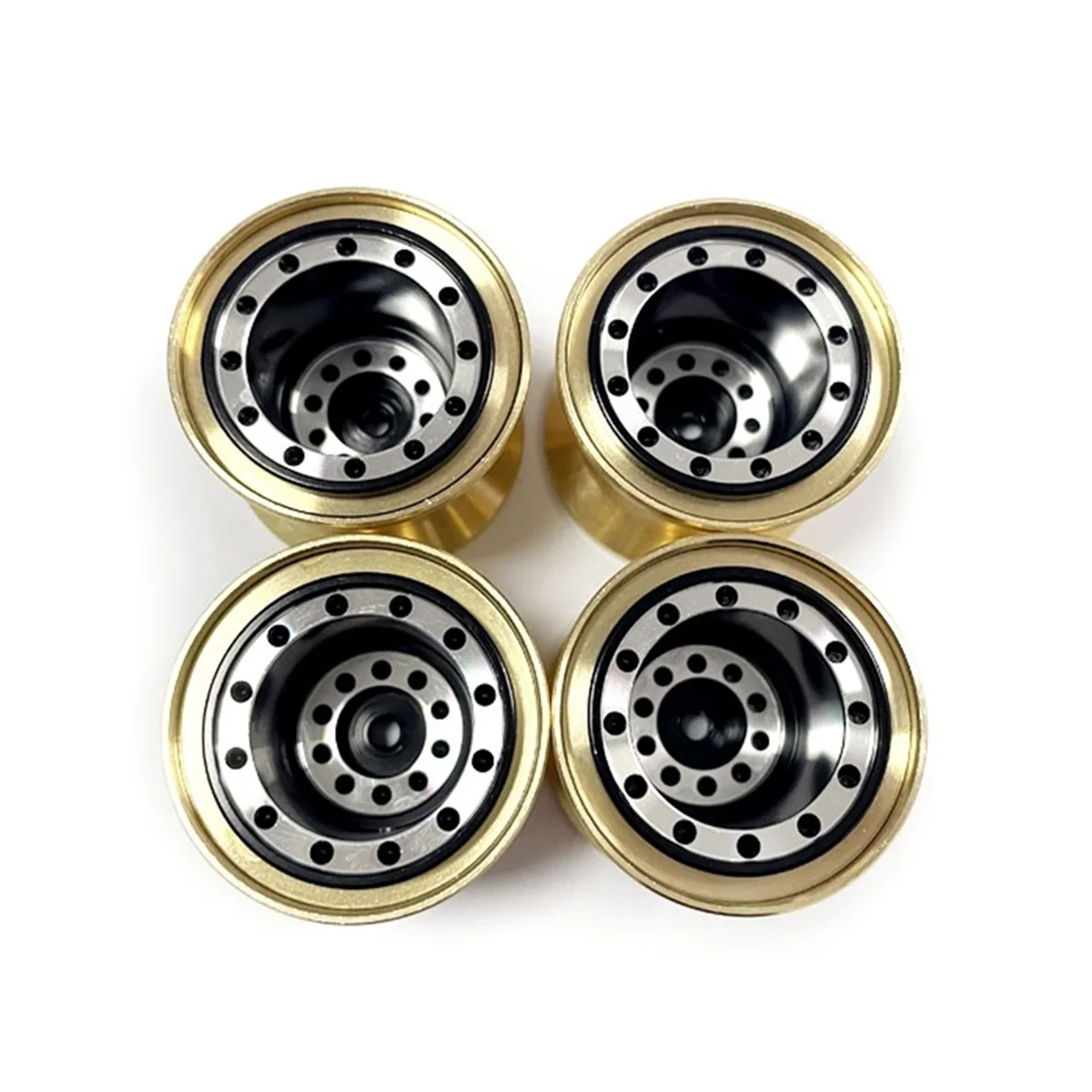 

4 шт. Br зажимное кольцо, металлический 1,0 колесный обод, ступица колеса для FMS FCX24 Max Smasher 1/24 RC Гусеничный автомобиль, обновленные детали, 1