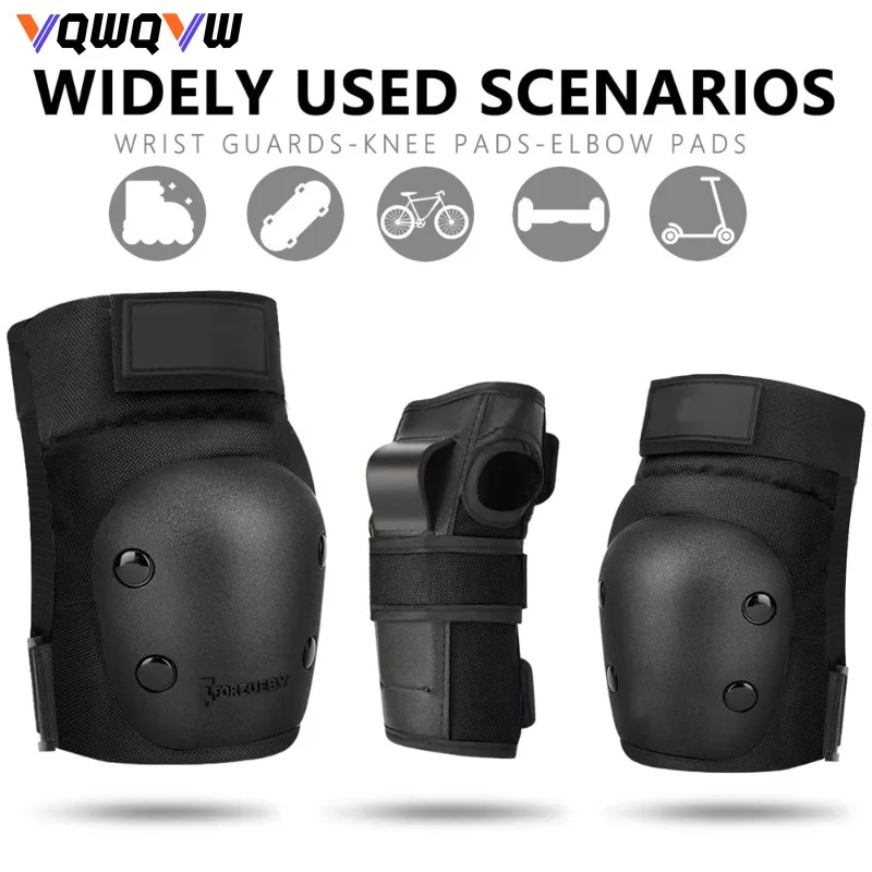 1Set Kneepad 6-piece Set for Skateboarding Sports Protection, Balanced Bicycle, Bicycle,Basketball,Skateboard Shoe Protection