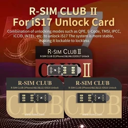 New Rsim Club Sim R-SIM CLUB 2 Unlock Sim Card RSIM Dual-chip CPU For iPhone ios 11 12/ 13/14 15 pro max Unlocking Card Sticker