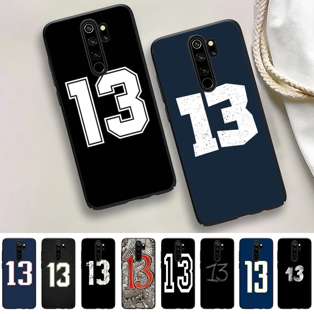 lucky number 13 Phone Case For Redmi 5 6 7 8 9 10 plus pro 6 7 8 9 A GO K20 K30 K40 pro plus F3 Fundas