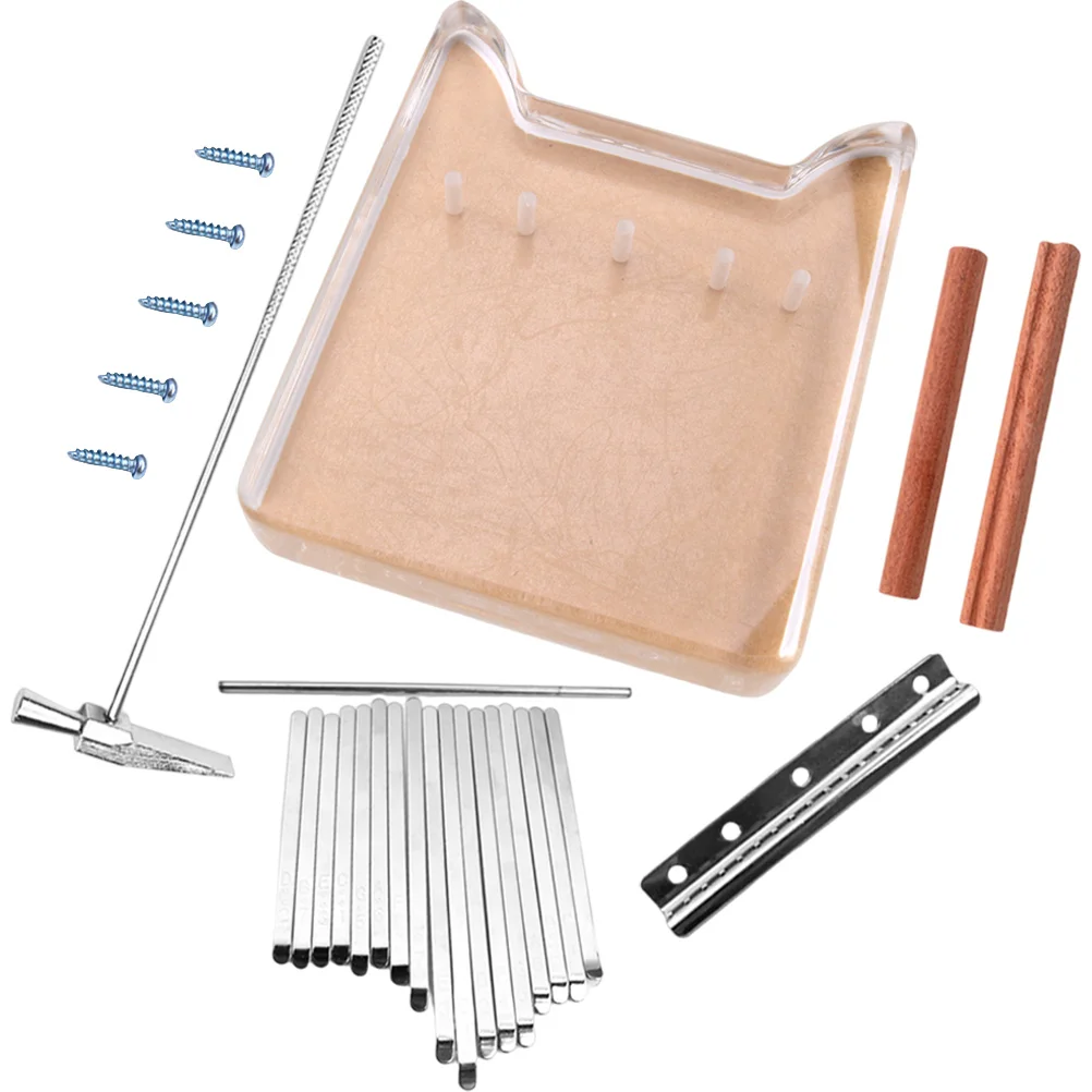 

Cute Cat Kalimba Thumb Piano 17 Keys Instrument Portable and Adults