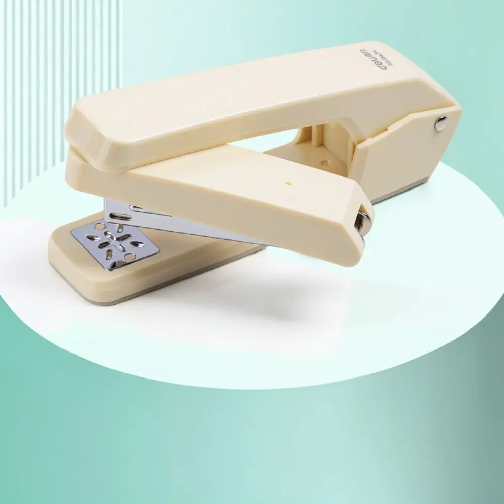 For Deli Rotating Stapler Professional Office Binding Tool Adjustable Paper Fastener Stationery Student Booklet Supplies