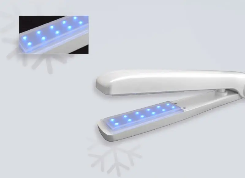Professional ABS Material Ice Cold Flat Iron Machine for Hair Treatment Frozen Hair Care Tool
