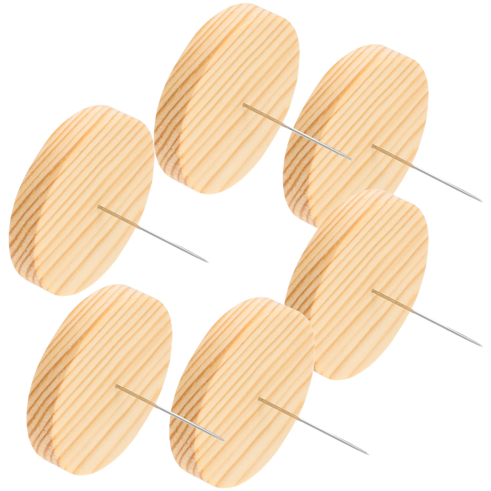 6 Set Fun with Wooden Base Animals Amigurumi Amigurimi Figures Display Rack Felt Needle Stand Holder Baby Wool