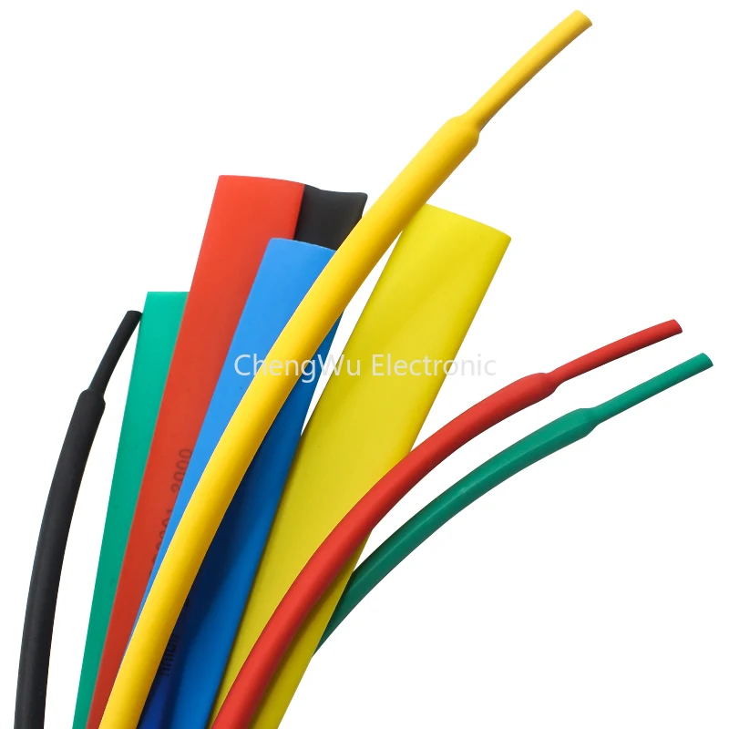 2 Meters 2:1 7 Colors 1mm 2mm 3mm 4mm 5mm 6mm 8mm 10mm Heat Shrink Heatshrink Tubing Tube Wire Dropshipping