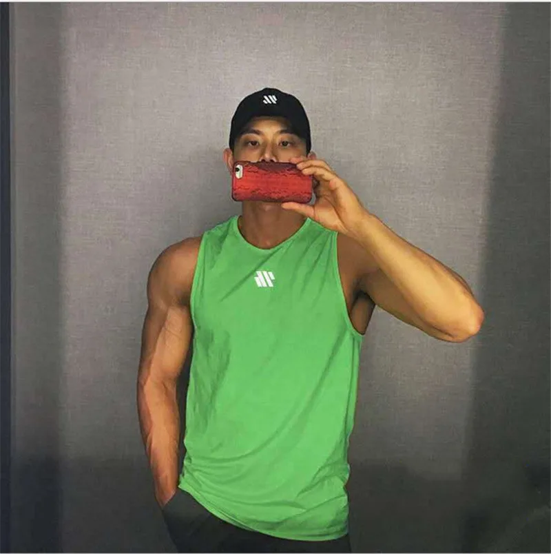 Mannen Bodybuilding Tank Tops Gym Workout Fitness Sleeveless Shirt Lauf Kleding Stringer Singlet Zomer Toevallige Weste – Detail 24