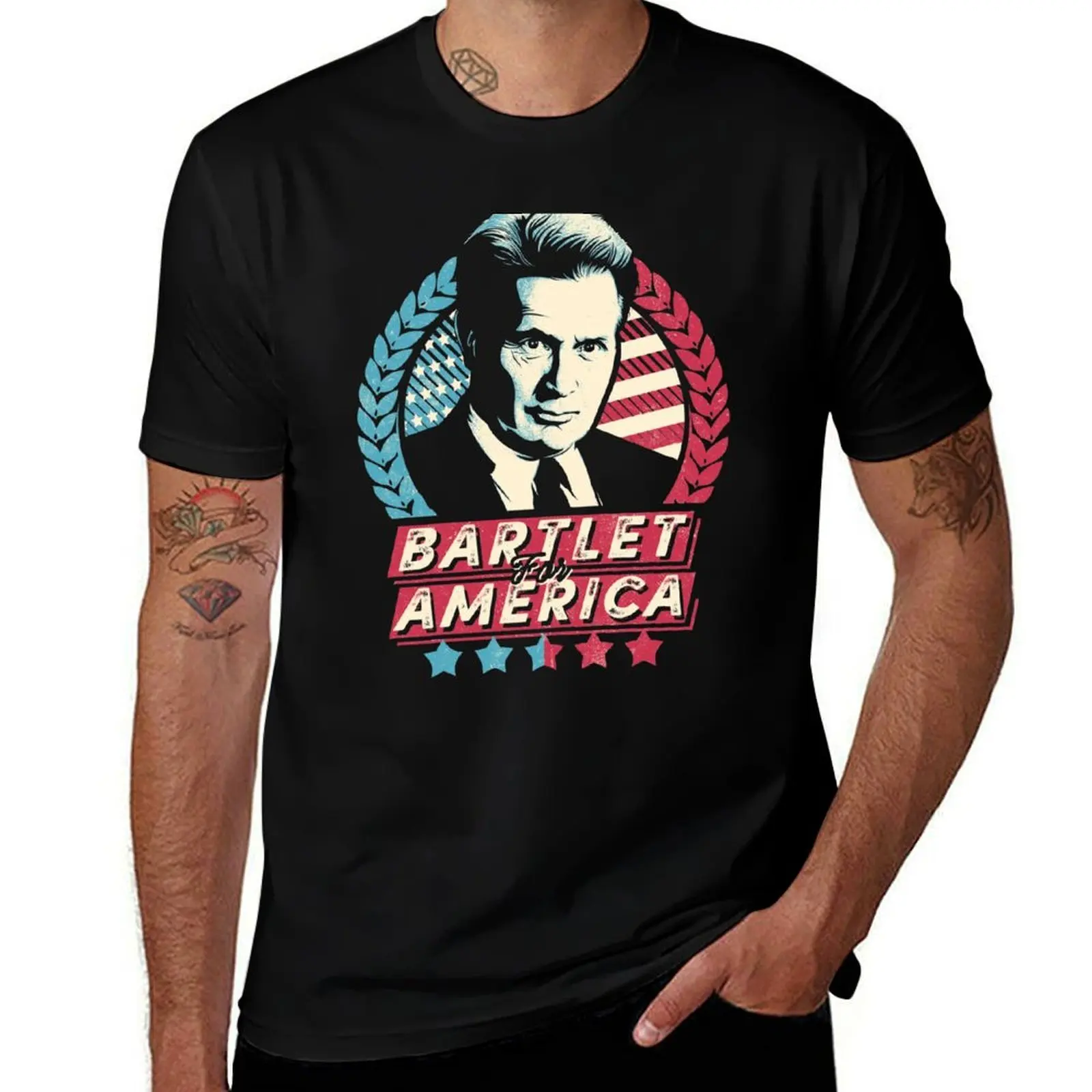 Bartlet for America T-Shirt Sports Casual Breathable Tee Shirt T-Shirt