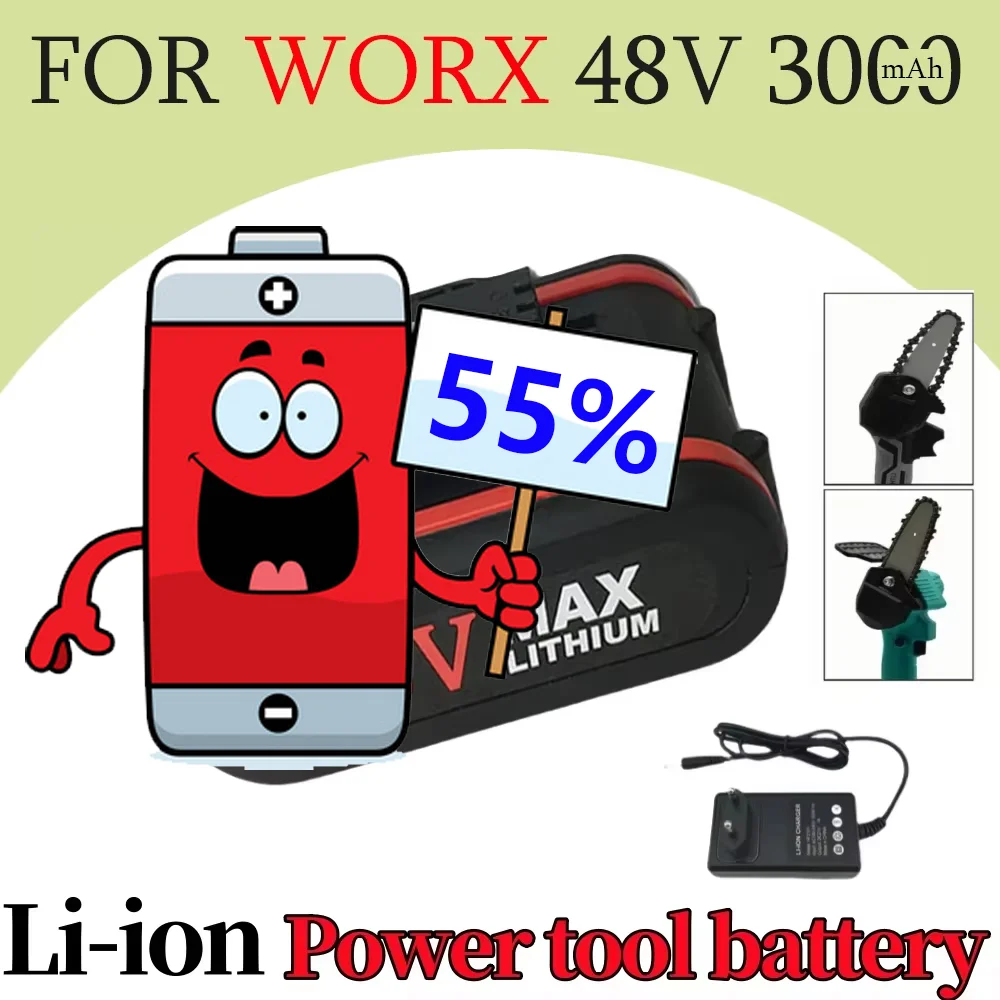 

For Power Tools 48V Cordless Impact Drill Battery Power Battery,Replace 48VF 36VF 88VF Impact Drill Battery Replacement Battery