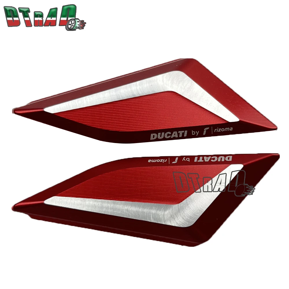 Motorcycle Left Right Rearview Rear Mirror Cover For DUCATI PANIGALE V4 V4S V4R V2 V2S Accessories Decorate Cap Aluminum LOGO