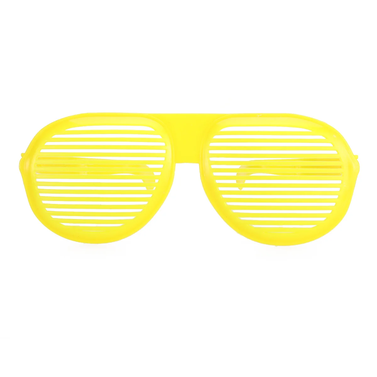 

Creative Oversized Glasses Shutter Shading Fashion Glasses for Party Club Performance Make Face Smaller Yellow