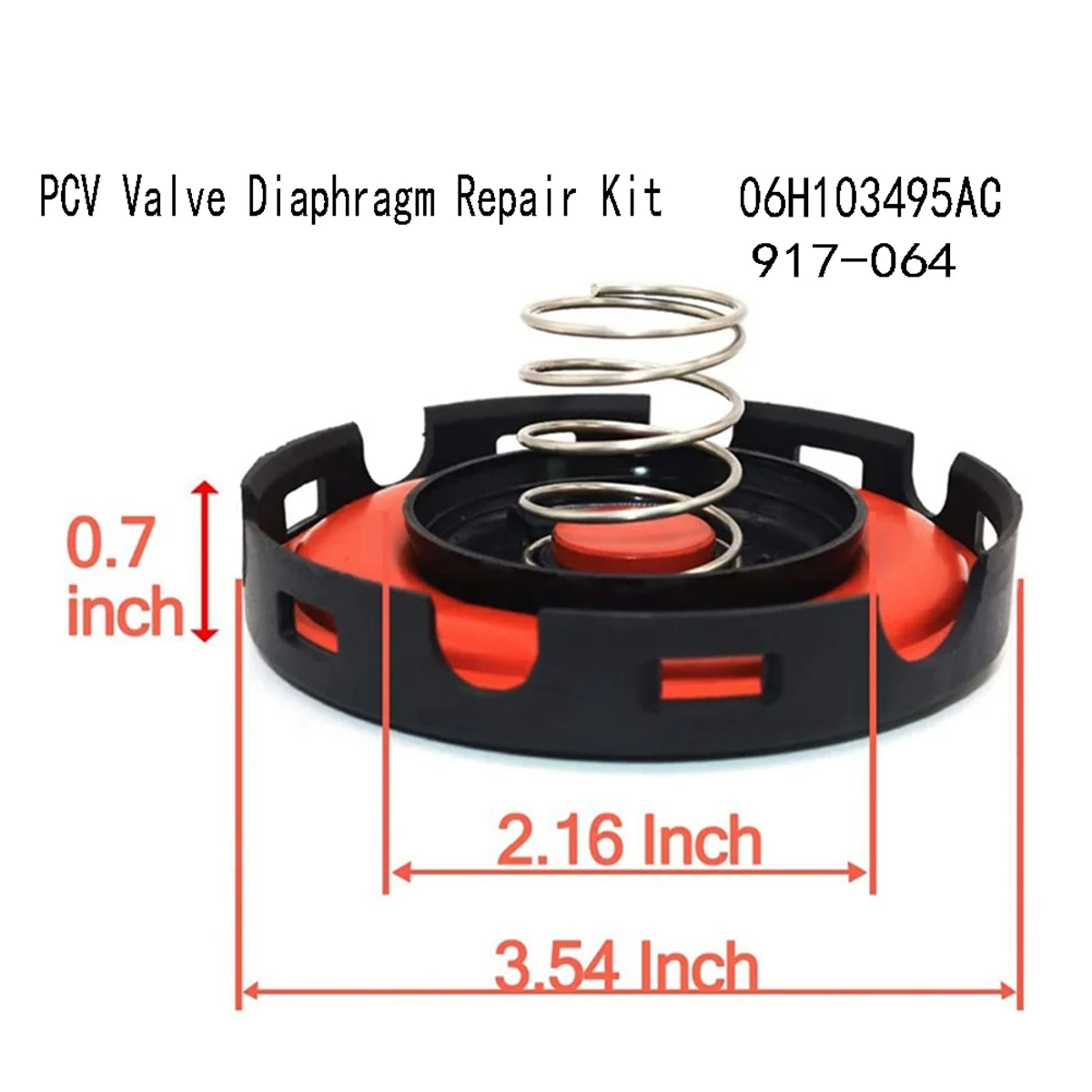 15PCS PCV Valve Diaphragm Repair Kit 917-064 for Audi A3 A4 Q3 Q5 Quattro Volkswagen VW Beetle Golf Jetta 06H103495AC