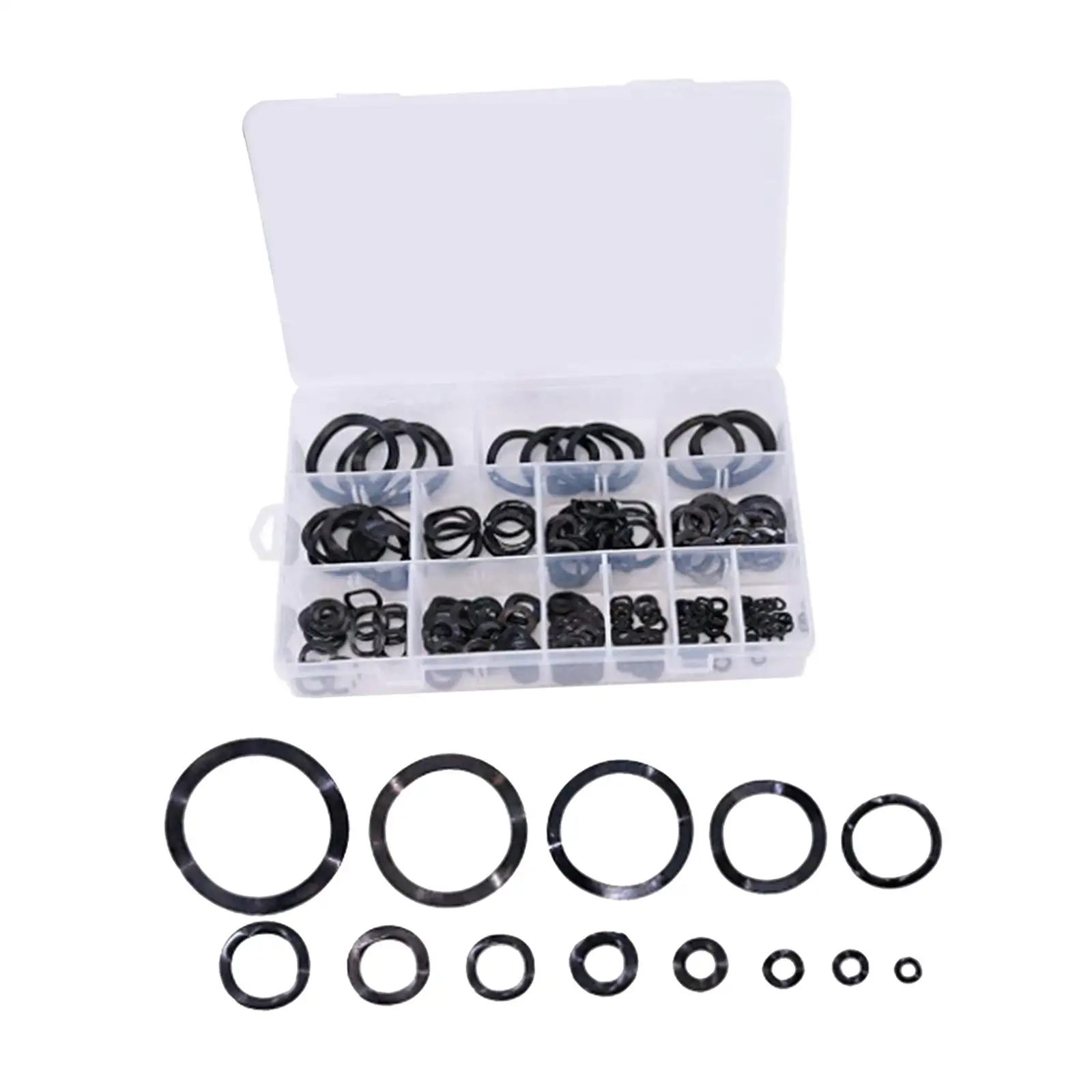 

320 Pieces Carbon Steel Compression Type Wavy Spring Washers Assortment s