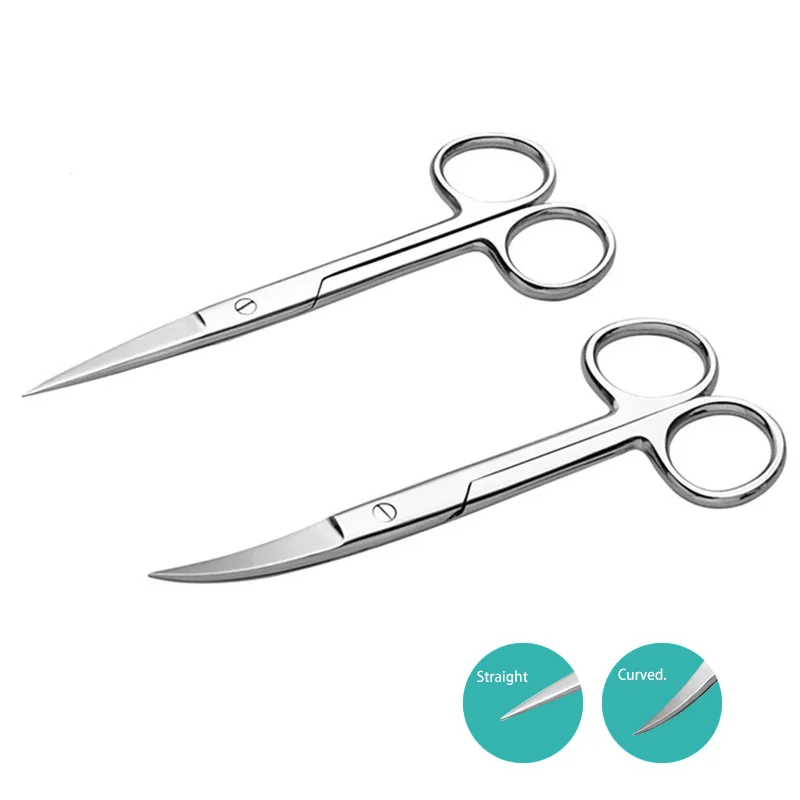 Straight and Curved Stainless Steel  Hemostatic Forceps  Medical Dental Surgical Scissors Stainless Steel Pet Fishing Forceps