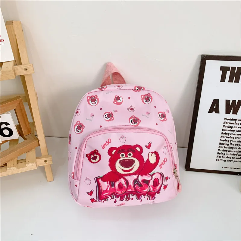 

Sanrio strawberry bear new children's casual personalized schoolbag girls cute cartoon ultra-light portable backpack