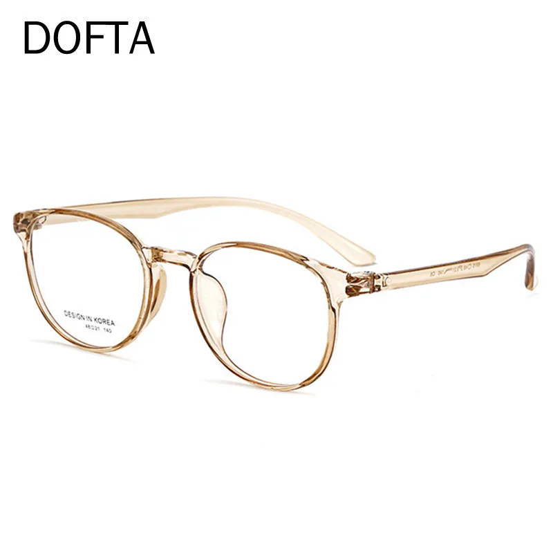 

Очки по рецепту DOFTA TR 90, винтажные круглые очки для коррекции близорукости, оправа для женщин и мужчин, оптические очки, корейские очки 5752