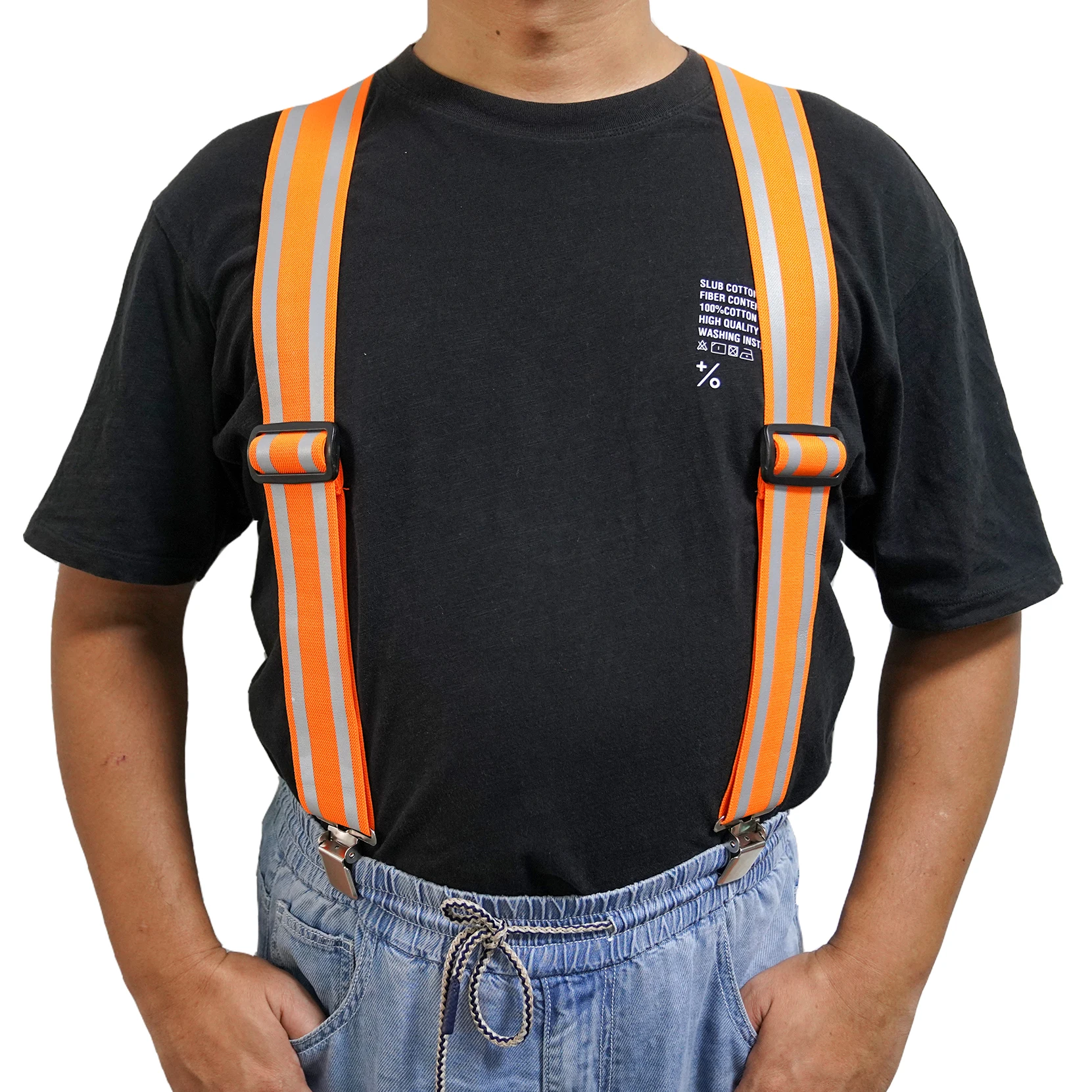 KUNN Safety Reflective Suspender Safety & High Visibility Men Work Suspender