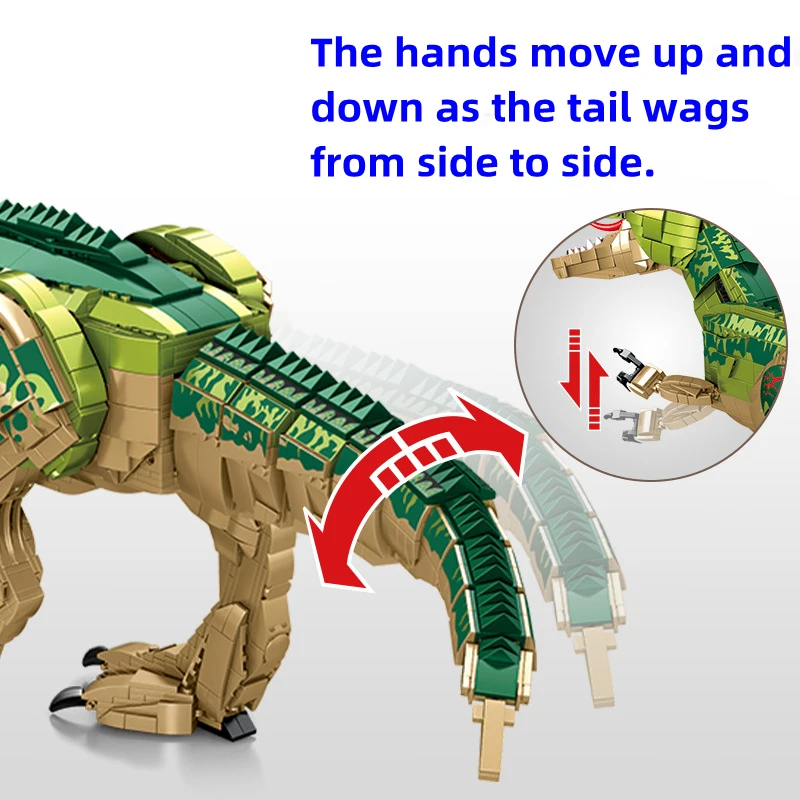 SEMBO Tyrannosaurus rex building block dinosaur model difficult to assemble children\'s toy large figure, Christmas birthday gift