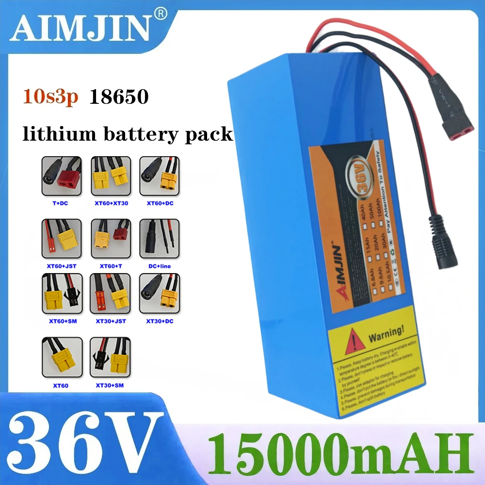 2026 Upgrade 36V 15000mAh Electric Scooter Battery Pack 10S3P 36v 21700 Lithium M365 Compatible Scooter Battery