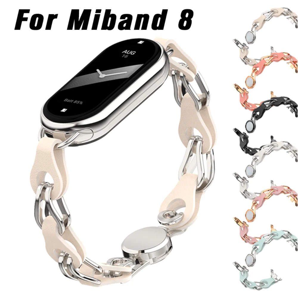 

Браслет из нержавеющей стали для Xiaomi Mi Band 8 с магнитной пряжкой