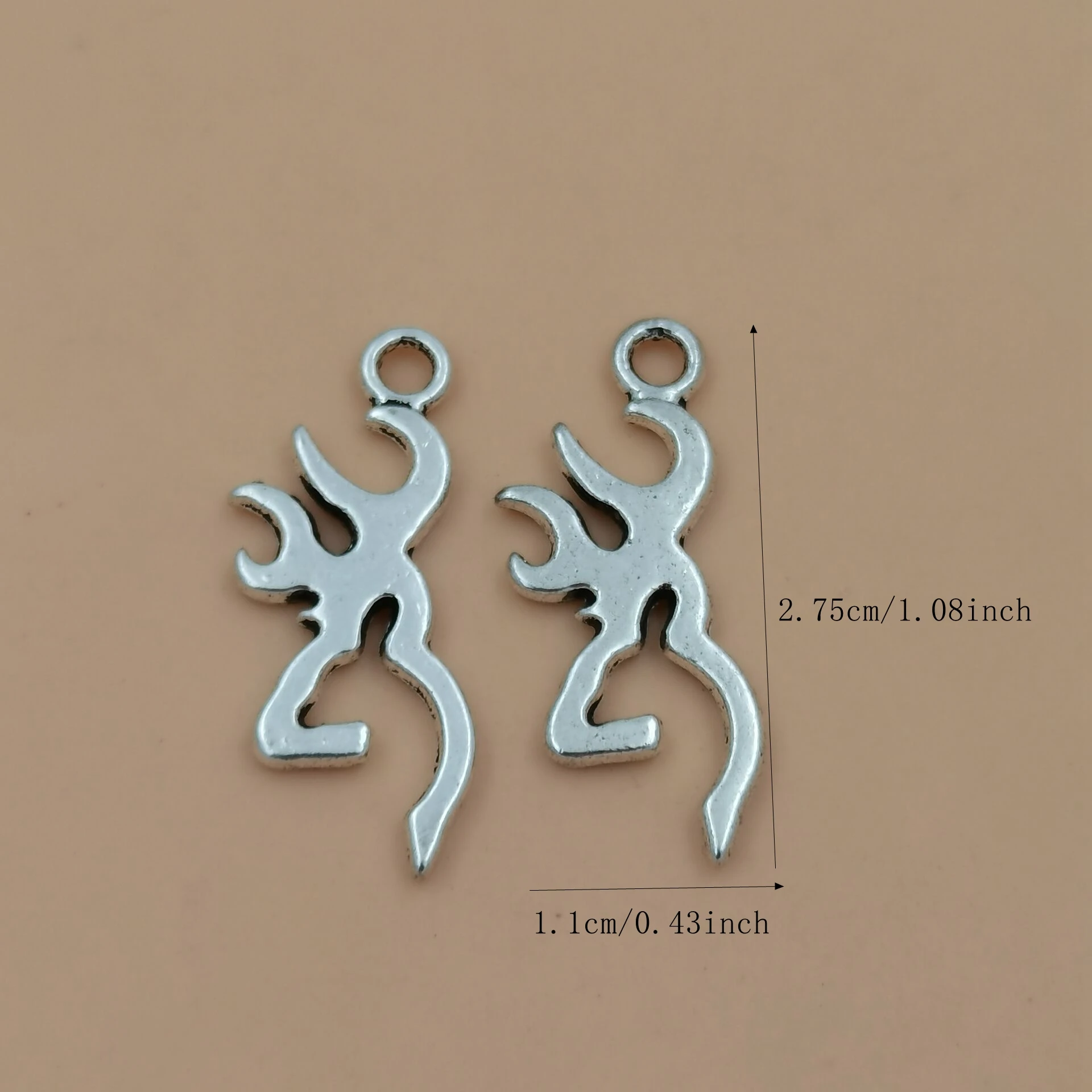 15 ชิ้นโลหะผสมเปลวไฟ Charms จี้สําหรับ DIY สร้อยข้อมือสร้อยคอเครื่องประดับทําอุปกรณ์ A-868