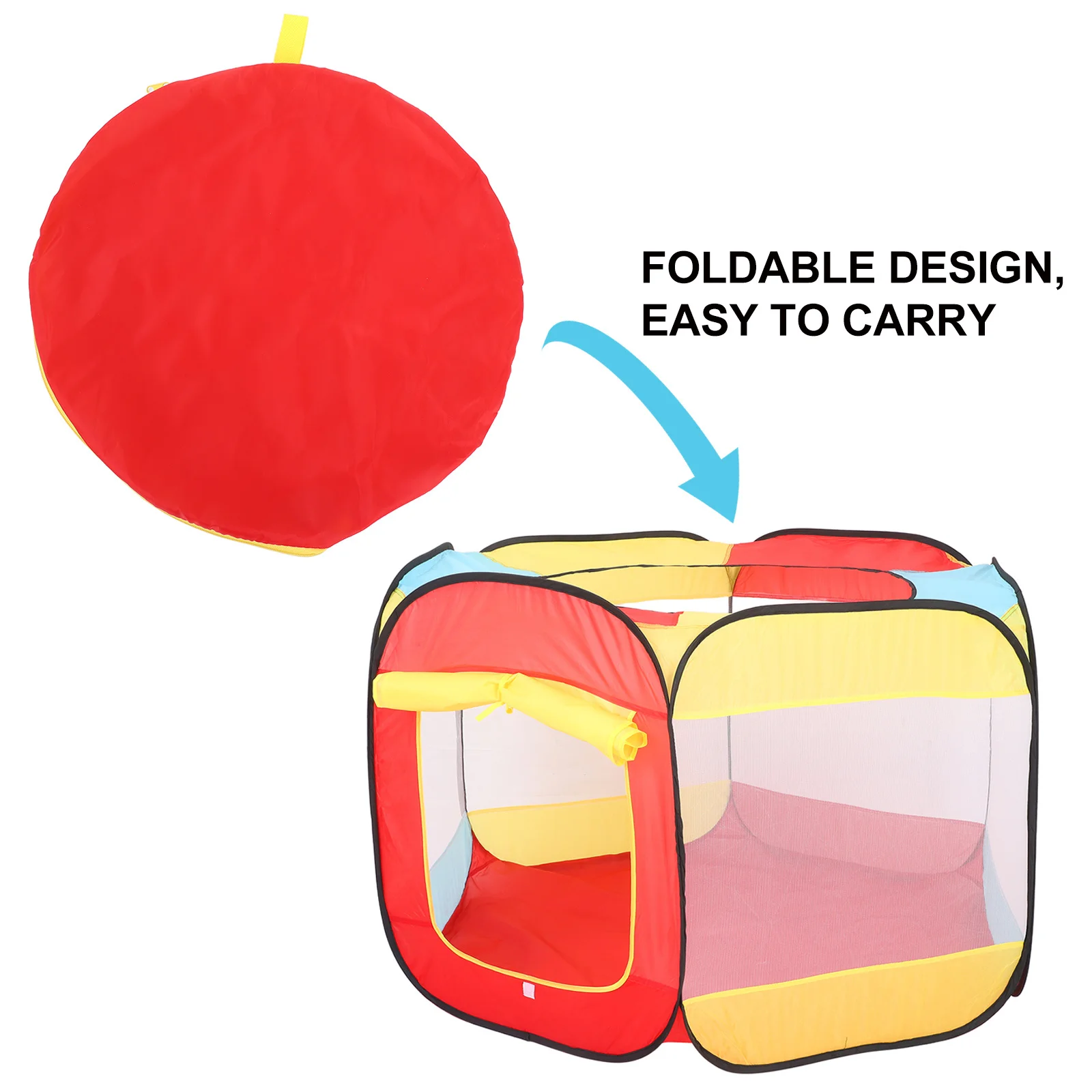 Opvouwbare mesh ballenbak speelhuisje pop-up box ademende kindertent binnen buiten peuter speelhuis tuin verjaardagsfeestje