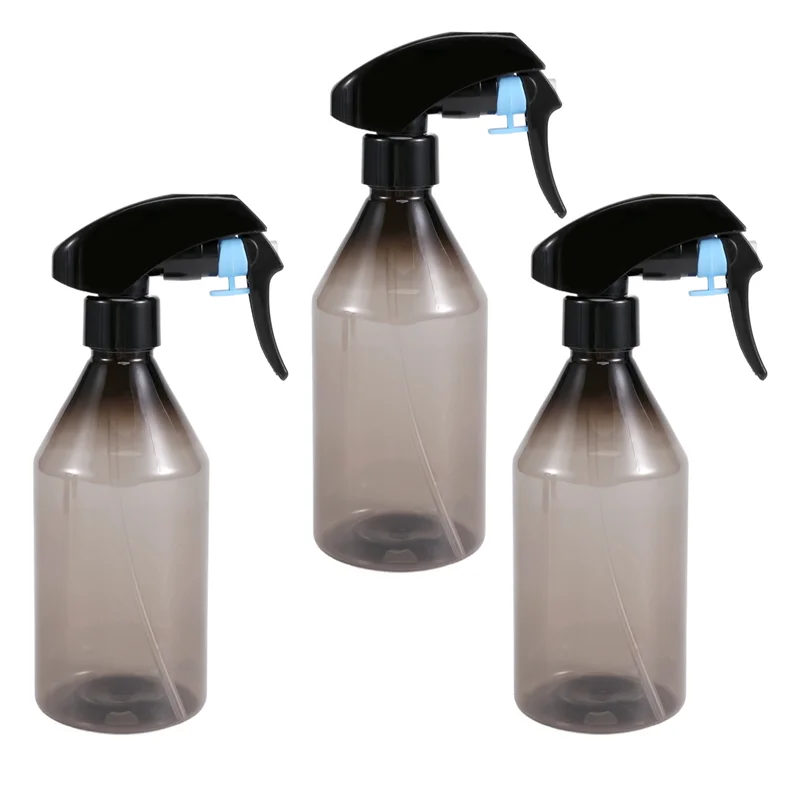 

AB39-Plastic Spray Bottles For Cleaning Solutions,10OZ Reusable Empty Container With Durable Black Trigger Sprayer, 3Pack