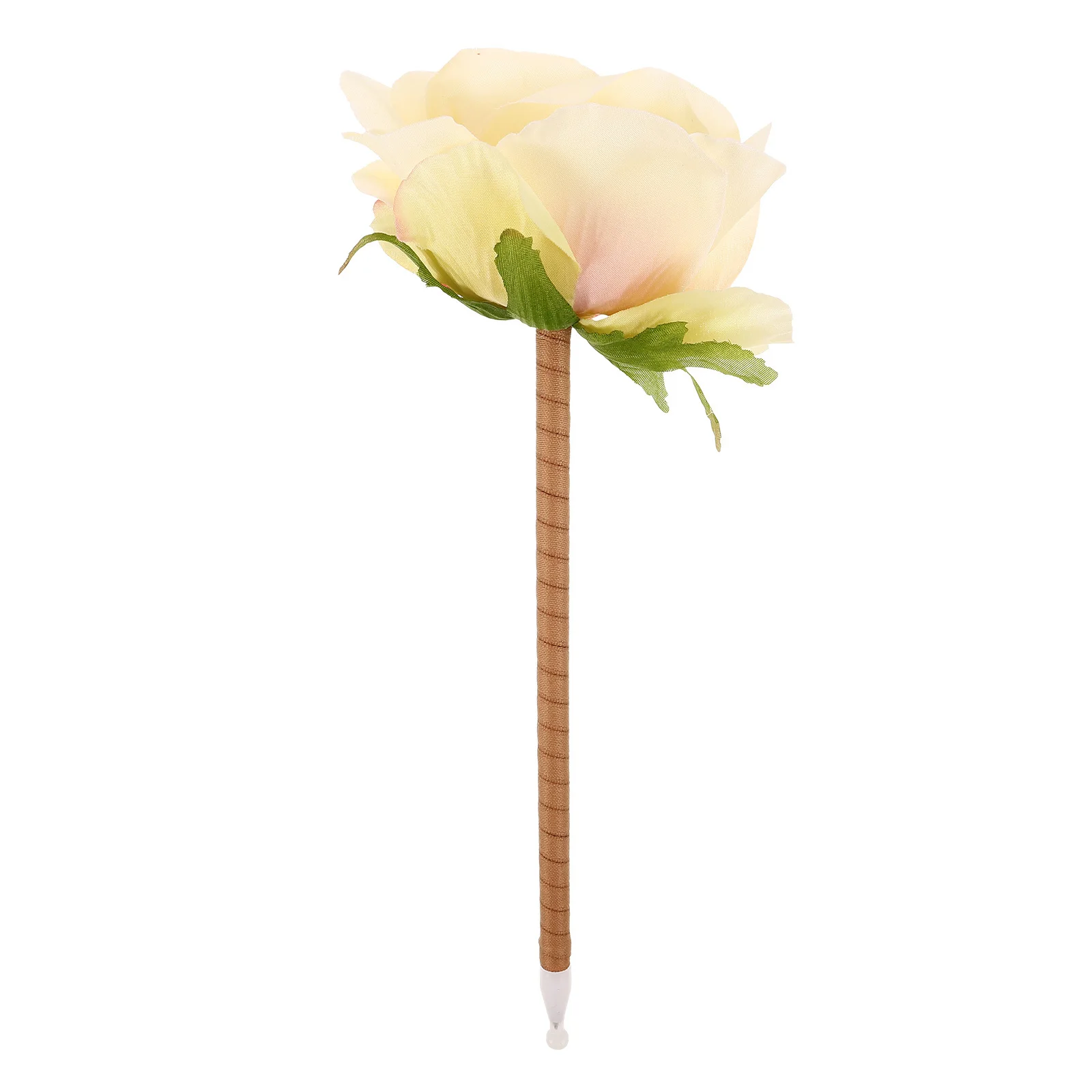 Fake Flower Bouquet Ballpoint Pen Realistic Appearance Mother's Day Gift for Mom Elegant Desk Decor Writing Instrument