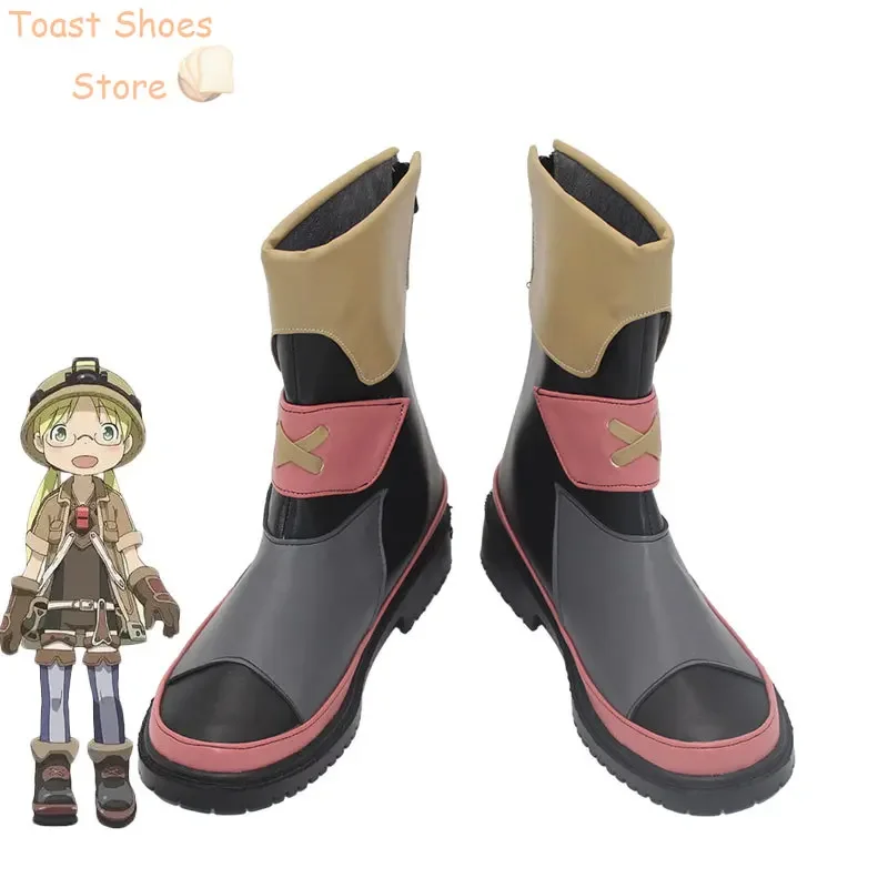 

Anime Made in Abyss Riko Cosplay Shoes PU Leather Shoes Halloween Boots Cosplay Props Costume Prop