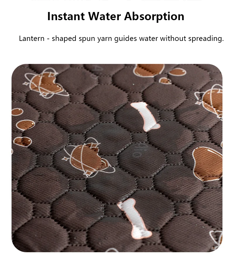 Round Washable & Reusable Pet Pee Pad – Non-Slip Absorbent Dog Potty Training Mat with Anti-Leak Guard Pet Mat