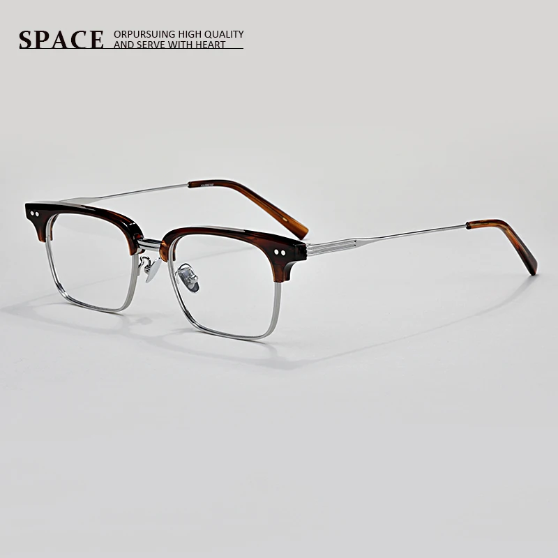 2024 new Italian imported titanium eyeglasses frame star the same fashion VENUS men reading myopia presbyopia optical glasses