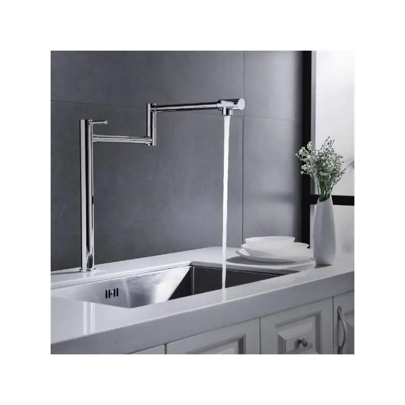 

Pot Shaped Filler Foldable Kitchen Faucet with Extended Handle