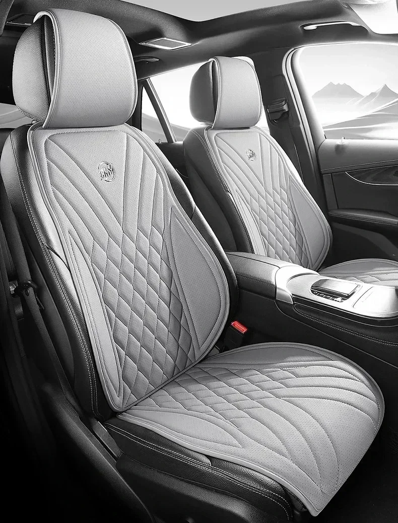 

Comfort Nappa Leather Car Seat Covers Full Set Universal Seat Cushion Four Season Auto Accessories Car Seat Protector Full Set