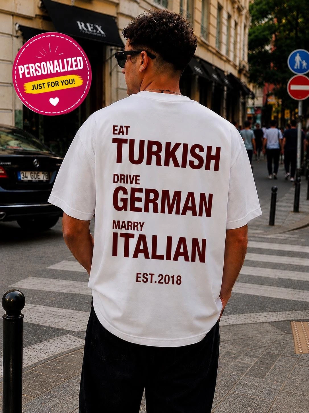 Eat Turkish Drive German Marry Italian Shirt, Funny International Humor Tee, Viral Meme T-Shirt, Gift for Travelers