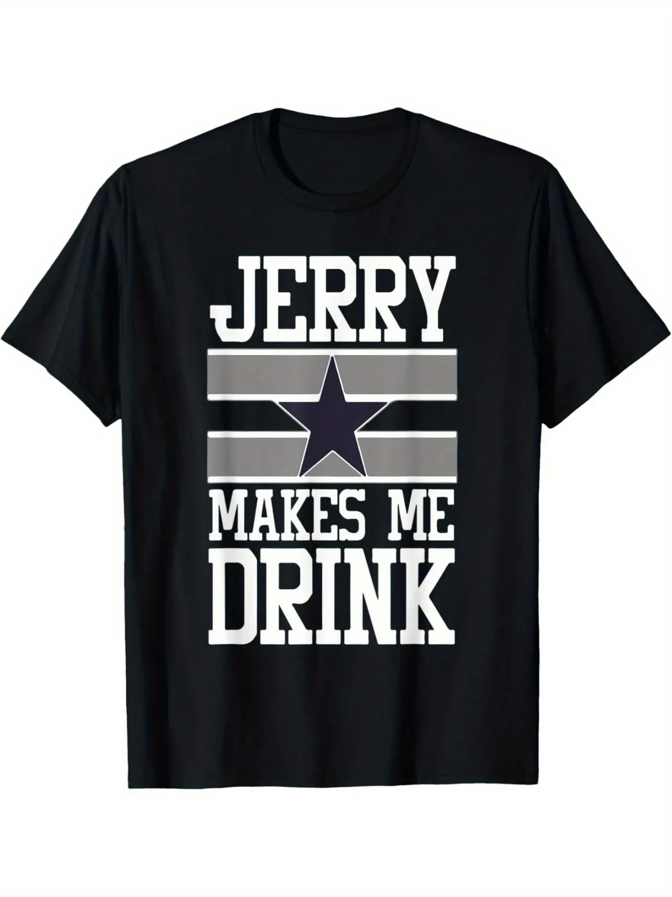 

Top Pick Local "Jerry Makes Me Drink" Funny Football Fan T-Shirt