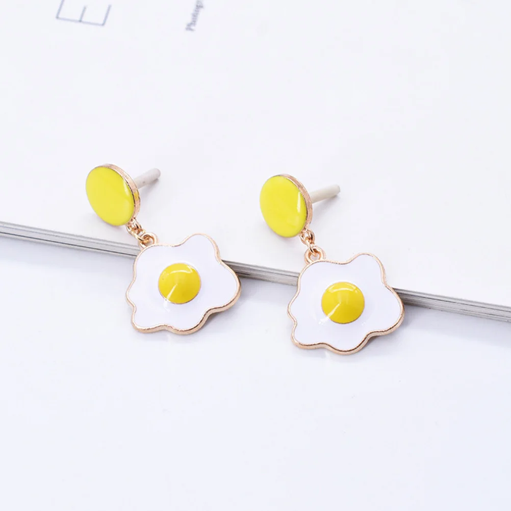 20개입 모조 달걀 펜던트 창의적인 합금 오믈렛 장식 DIY 보석 액세서리 수제 공예 선물 패션 액세서리